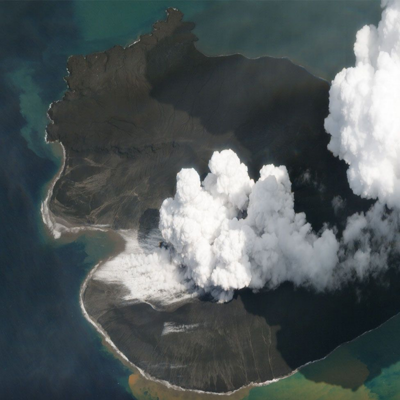 Anak Krakatau on January 2, 2019.